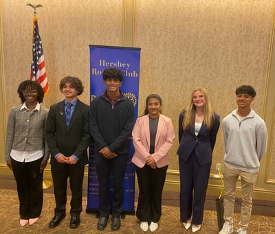 Hershey Rotary Club Celebrates April's Students of the Month